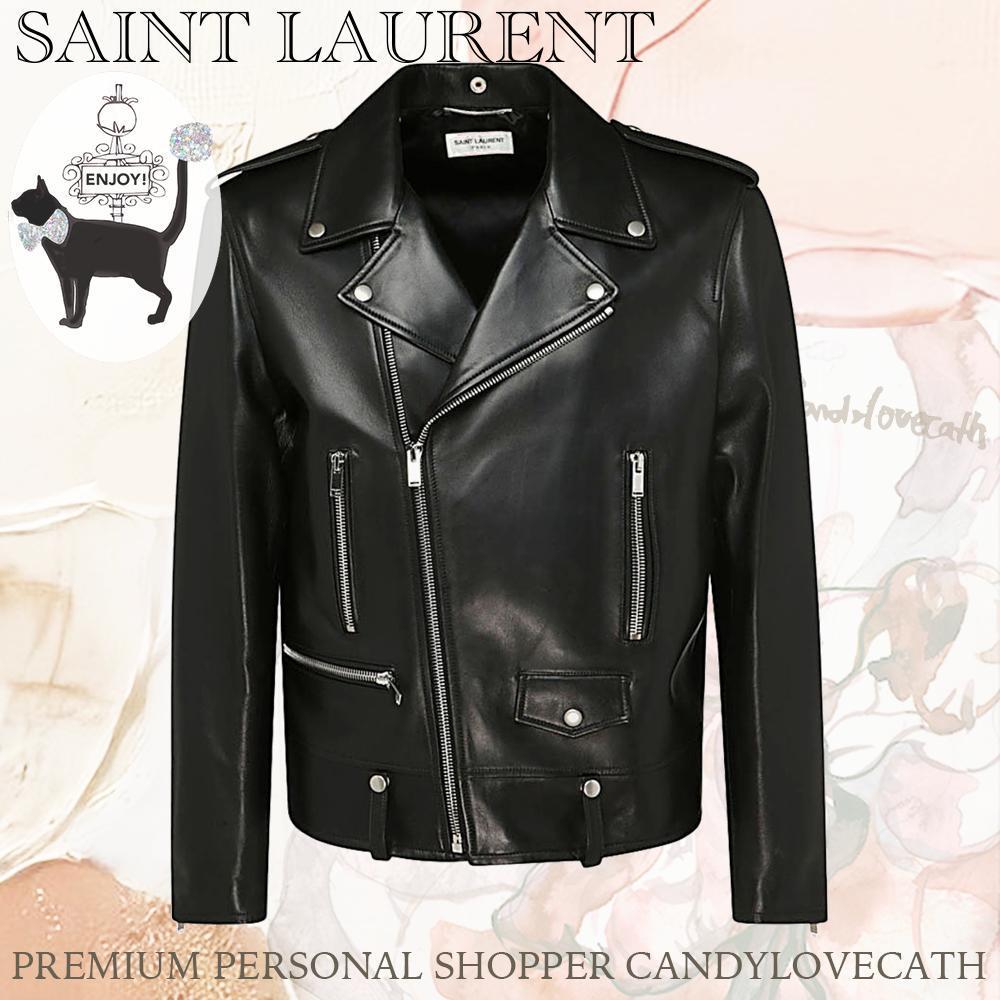 ジャケットその他 SAINT LAURENT BLACK LEATHER JACKETS