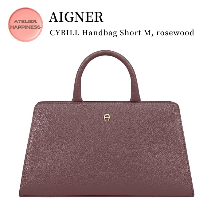 【AIGNER】CYBILL Handbag Short M／rosewood（ハンドバッグ）