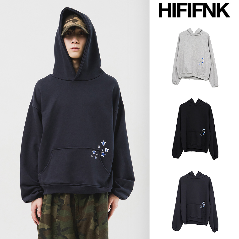 【HI FI FNK】24FW★ (MADE) Blue Star Softy Hoodie