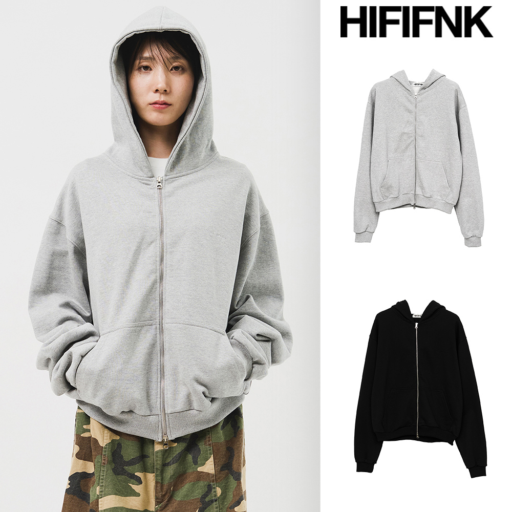 【HI FI FNK】24FW★ (MADE) neWave Short Zip Hoodie