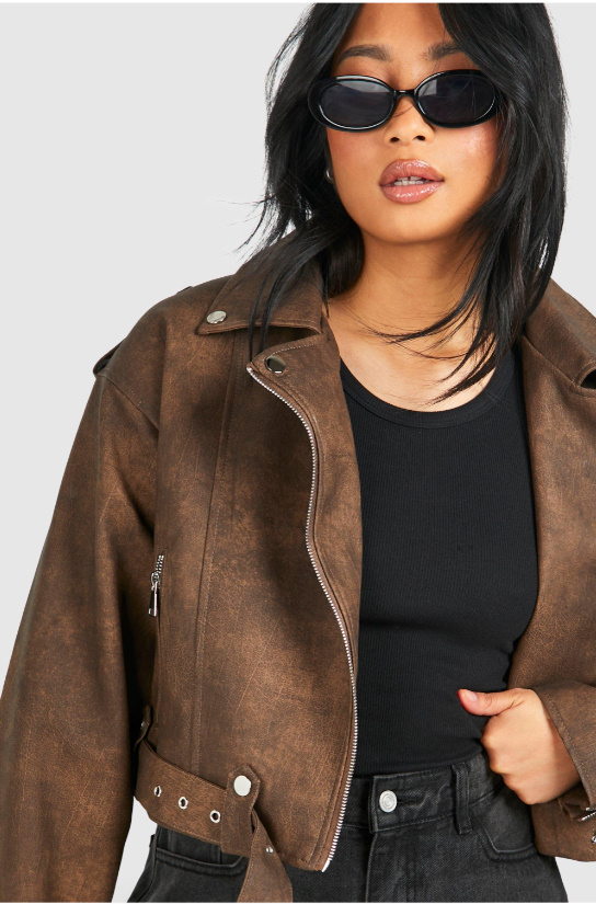 フェイクレザーバイカージャケット フェイクレザーバイカージャケット - ブラック | ZARA Japan / 日本
