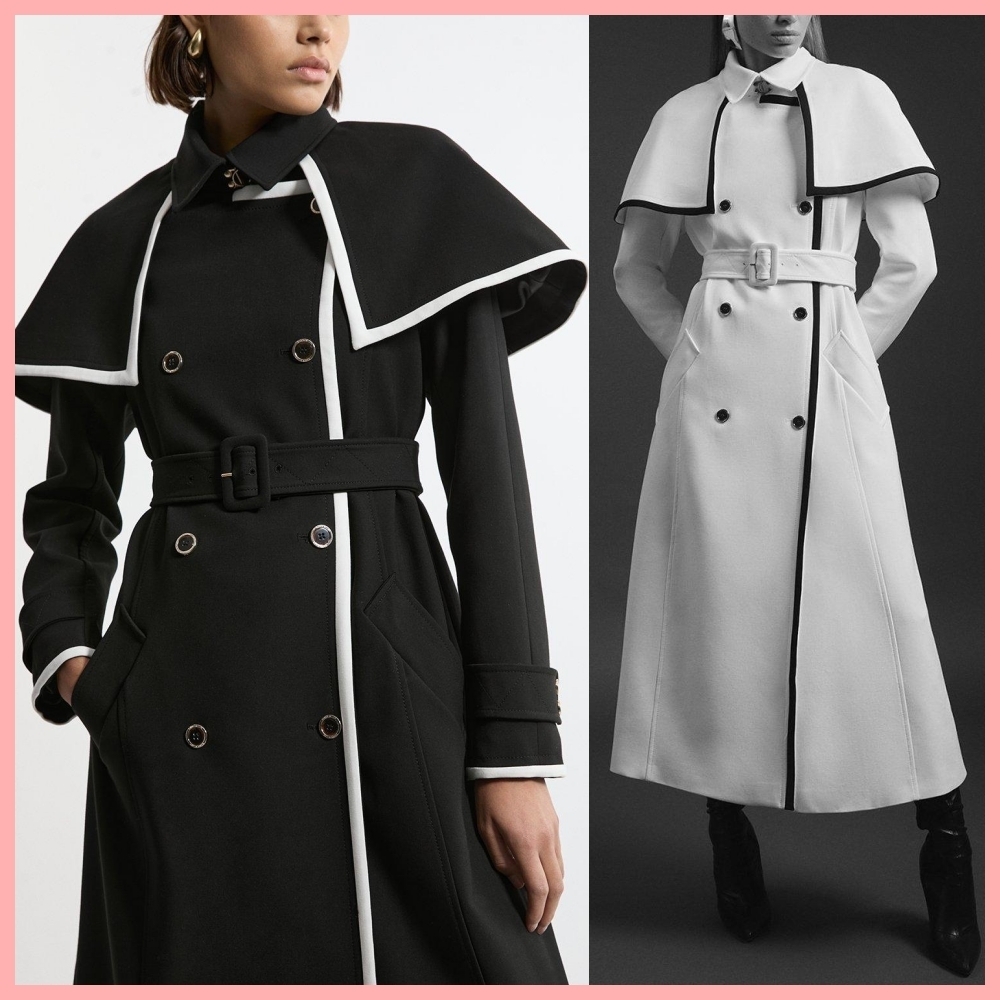 日本未入荷★Karen Millen ケープトレンチコート