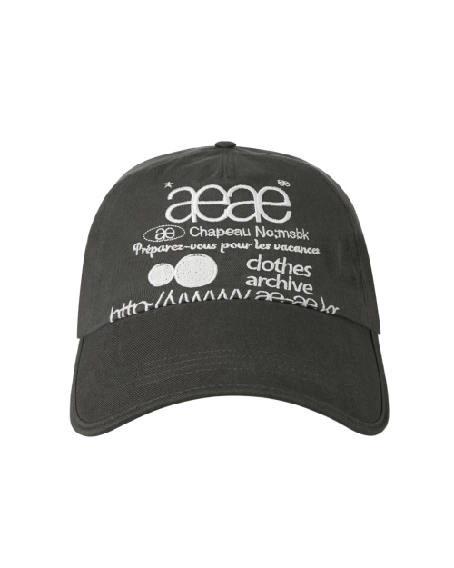 キャップ AEAE WEB LOGO 5 PANNEL BALL CAP CHARCOAL AE44FUCA006CHA