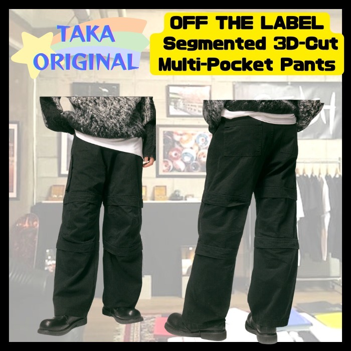 『TAKA ORIGINAL』OFF THE LABEL 3D-Cut Multi-Pocket Pants