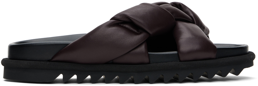 【関税込み】Dries Van Noten ブラウン パデッド サンダル