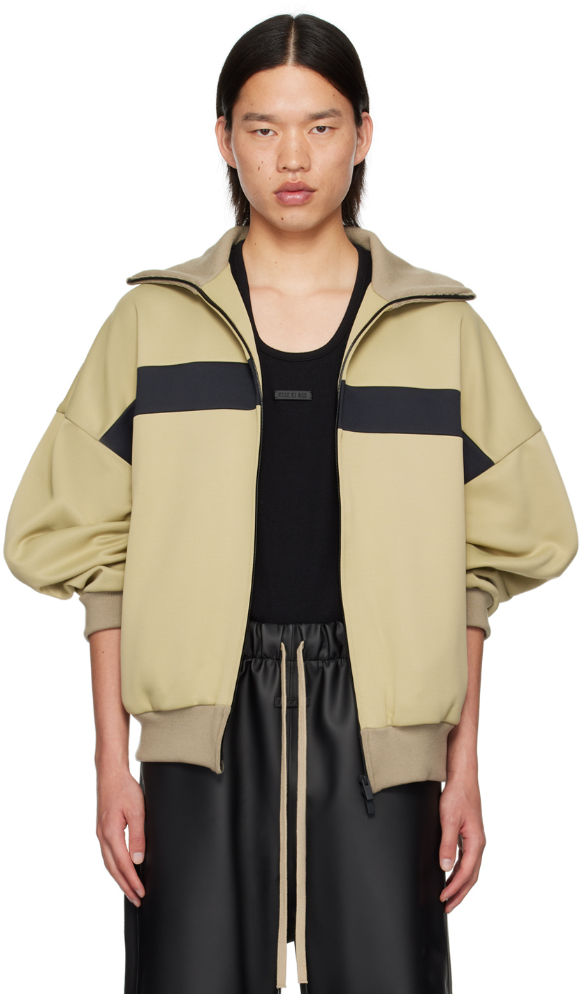 【関税込み】Fear of God ベージュ ライン トラックジャケット