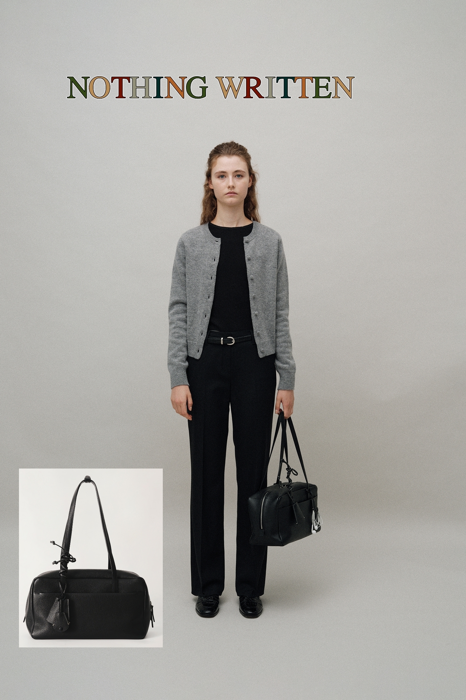 ★NOTHING WRITTEN Pocket shoulder bag (Black)★