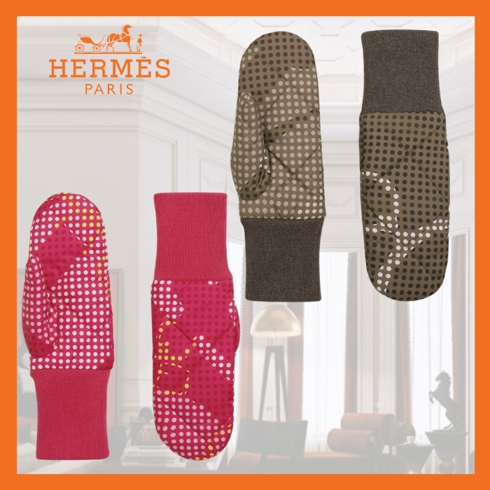 お洒落グローブ♪【HERMES】フロコンミトン