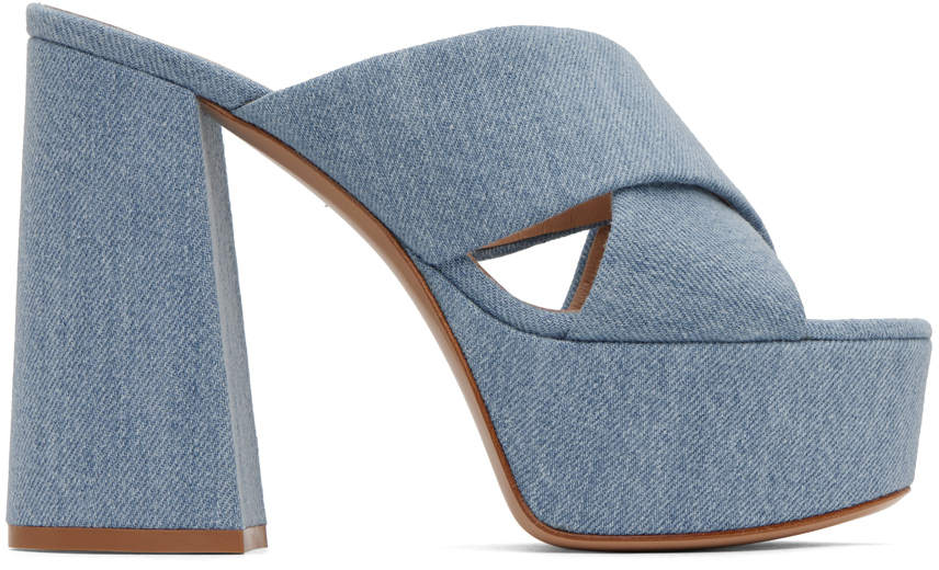 【関税込み】Gianvito Rossi ブルー Sheridan ヒールサンダル