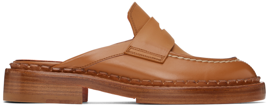 【関税込み】Santoni ブラウン サドル ローファー