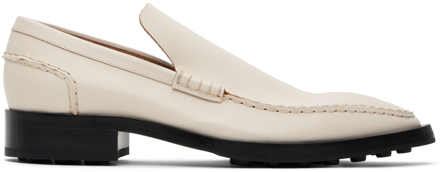 【関税込み】Jil Sander ホワイト ポインテッドトゥ スリッポン