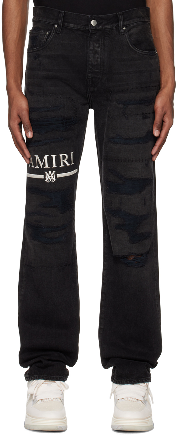 【関税込み】AMIRI ブラック MA Bar ジーンズ