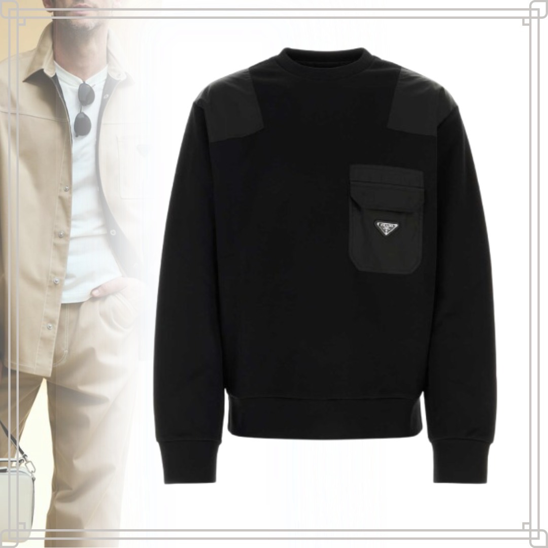 ◆大注目◆【PRADA】Re-Nylonディテール スウェットシャツ