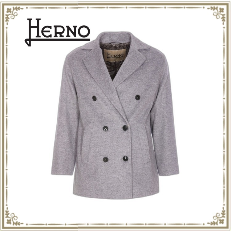 【送料 関税込】 HERNO DOUBLE BREASTED COAT