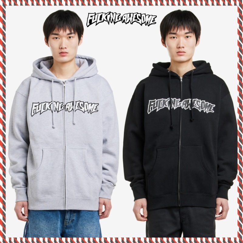 【FUCKING AWESOME】STAMP LOGO ZIP HOODIE ジップアップ