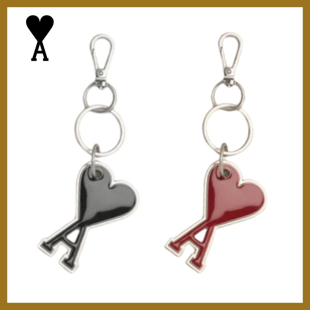【 AMI PARIS 】Ami de Coeur エポキシレジン＆メタルキーリング