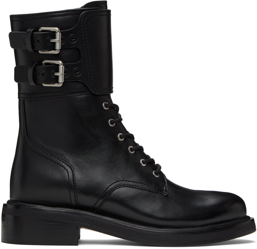 【関税込み】rag & bone ブラック RB Moto レースアップブーツ