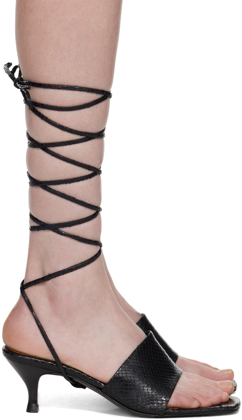 【関税込み】Filippa K ブラック Strappy ヒールサンダル