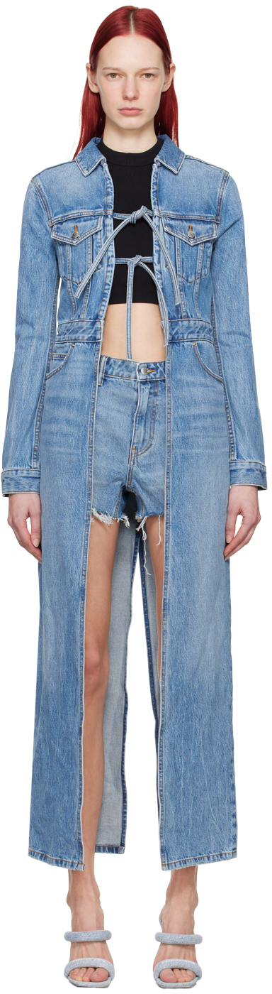 【関税込み】Alexander Wang ブルー ダスター デニムコート