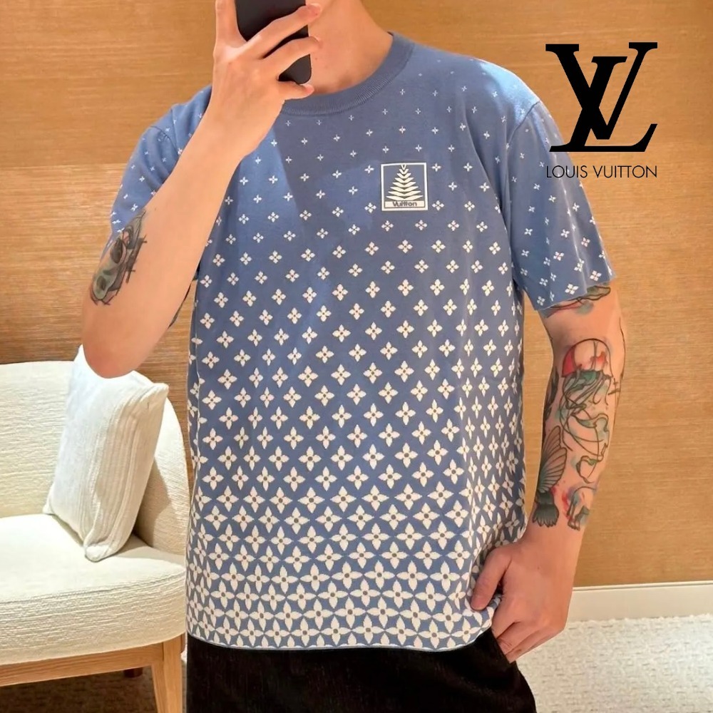 【お洒落♪】ルイヴィトン★コットンニットTシャツ