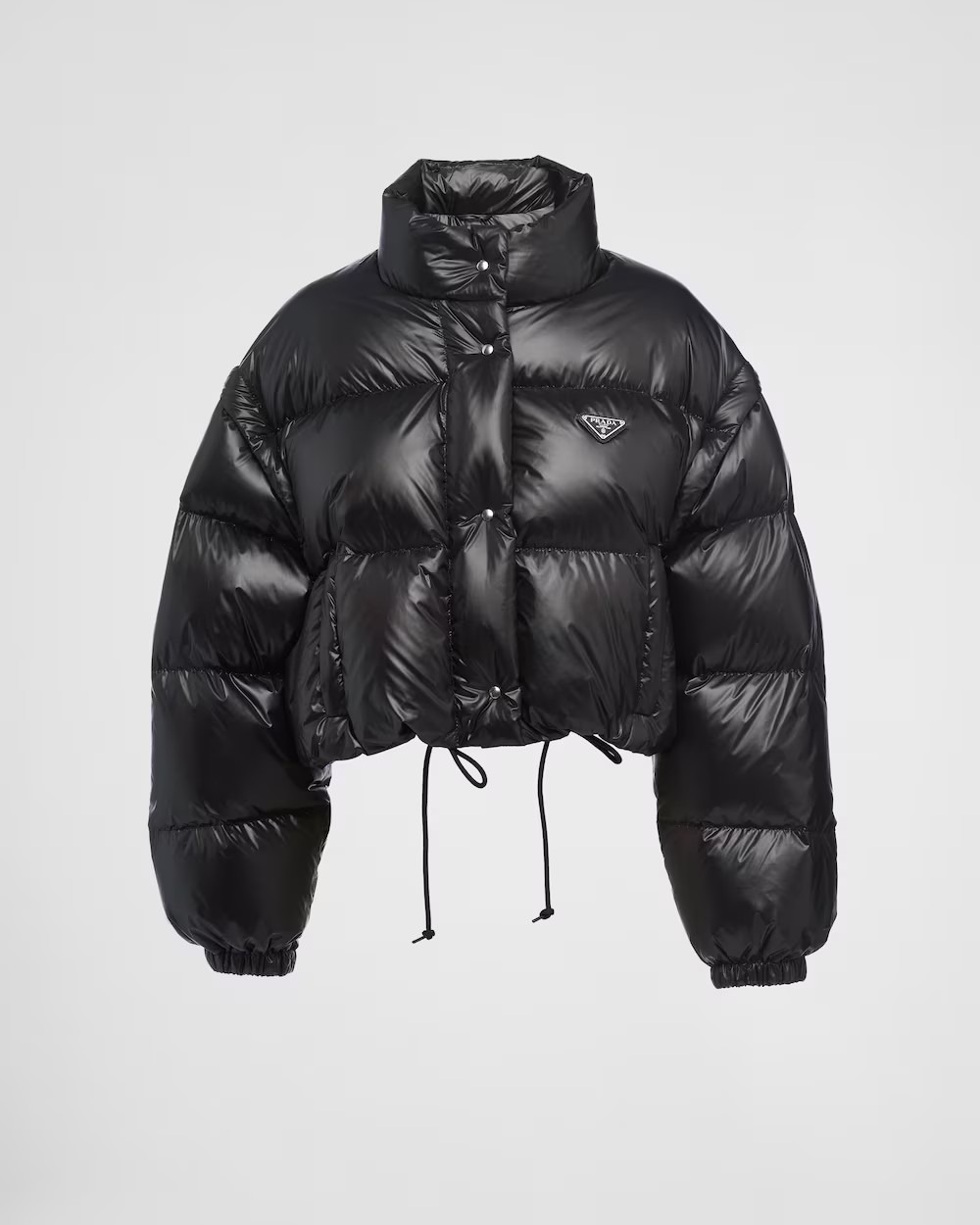 《送料無料》PRADA Re-Nylon cropped convertible down jacket