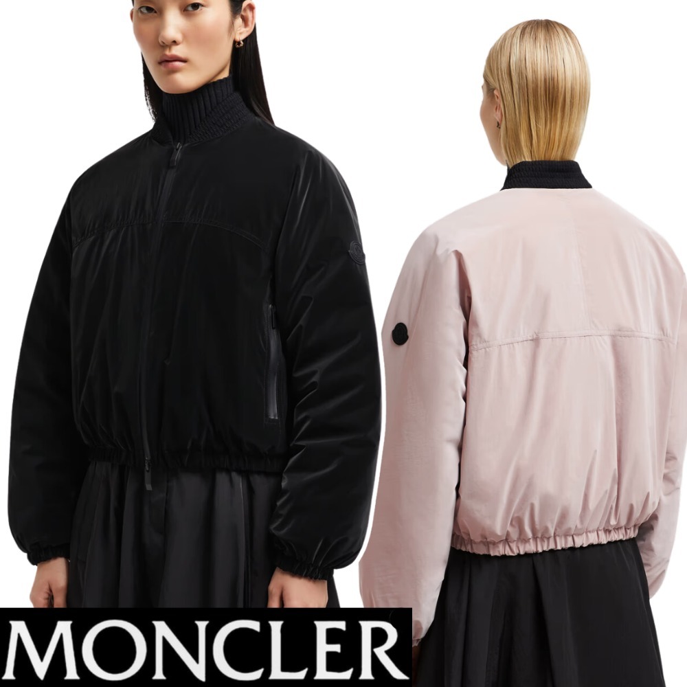 【MONCLER】2色☆Laives ロゴパッチ ボンバー ダウンジャケット