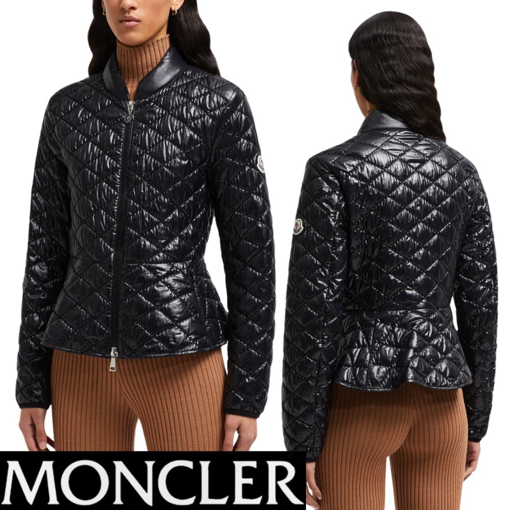 【MONCLER】Black☆Barive ロゴパッチ Short ダウンジャケット