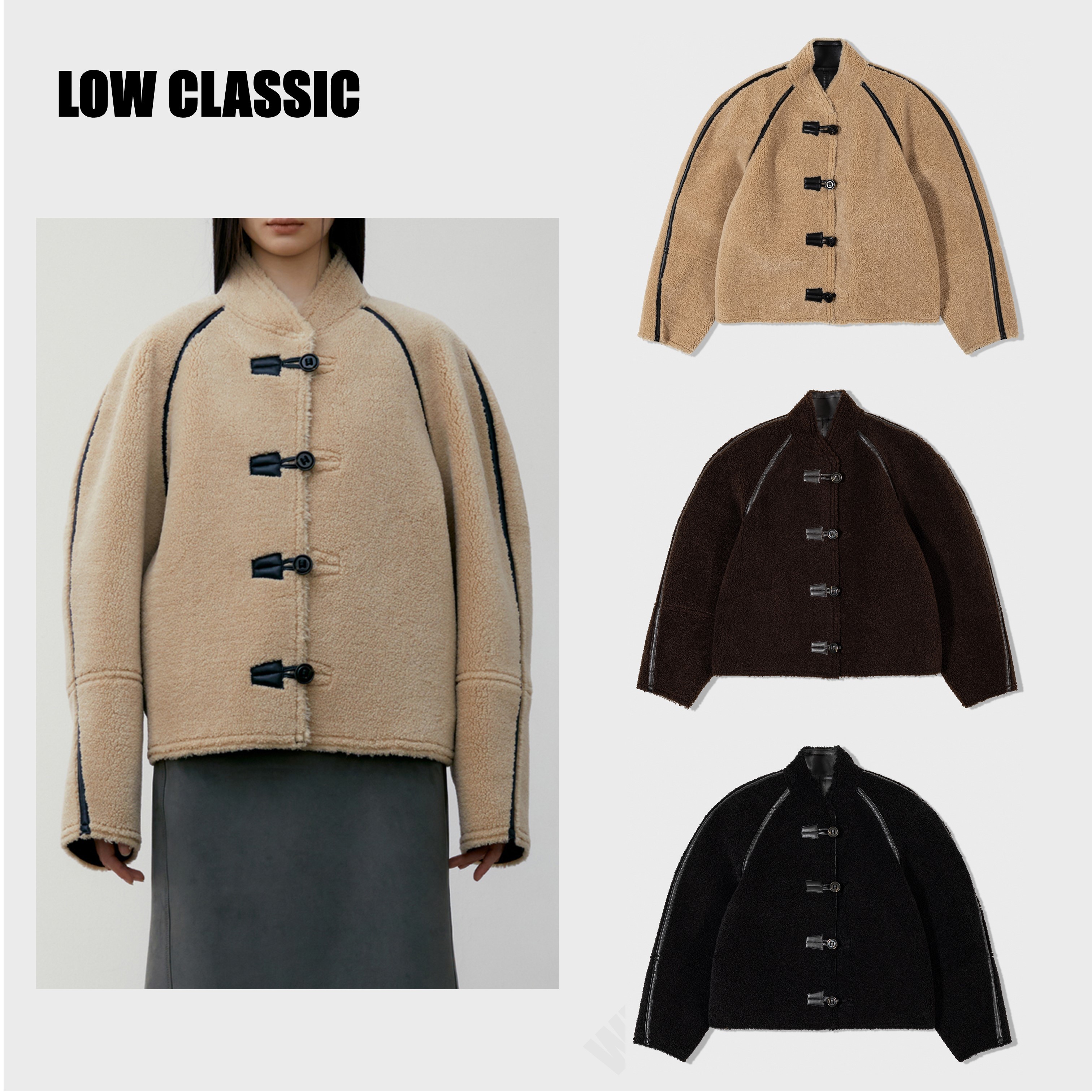 [LOW CLASSIC] SHORT SHEARLING REVERSIBLE COAT ☆送料込☆