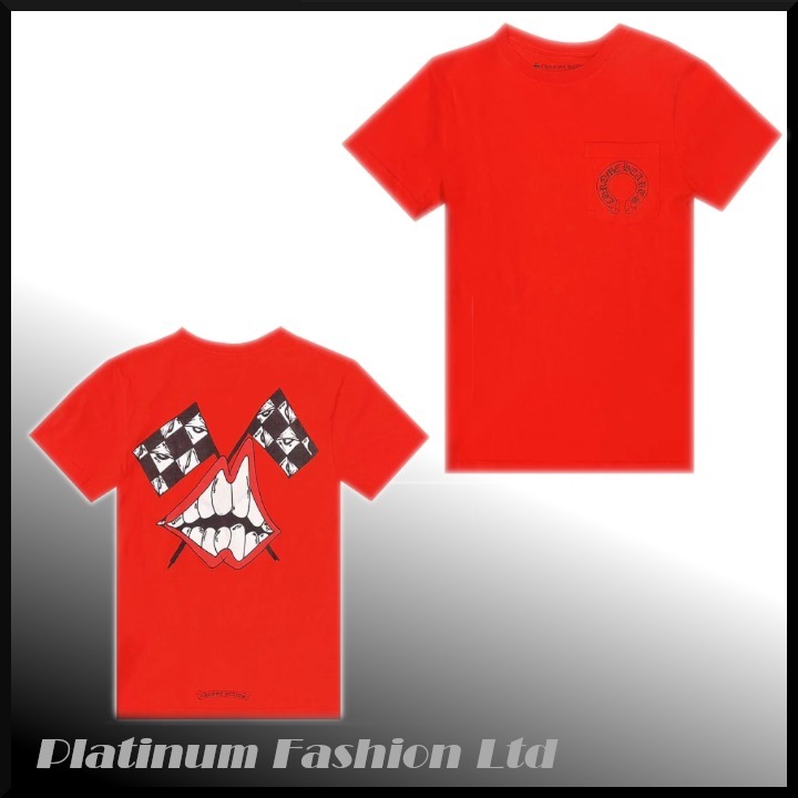 希少コラボ【Chrome Hearts × Matty Boy】Chomper Tshirt red