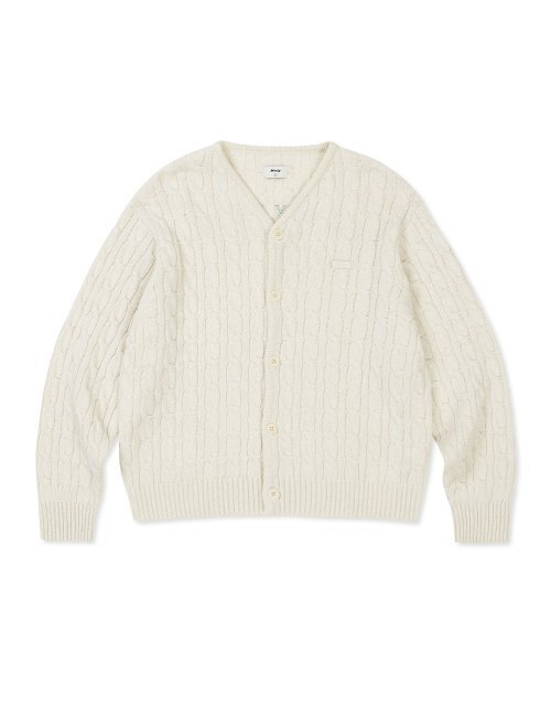アウターその他 87MM Mmlg CPC CABLE CARDIGAN IVORY MMLGBC2K010