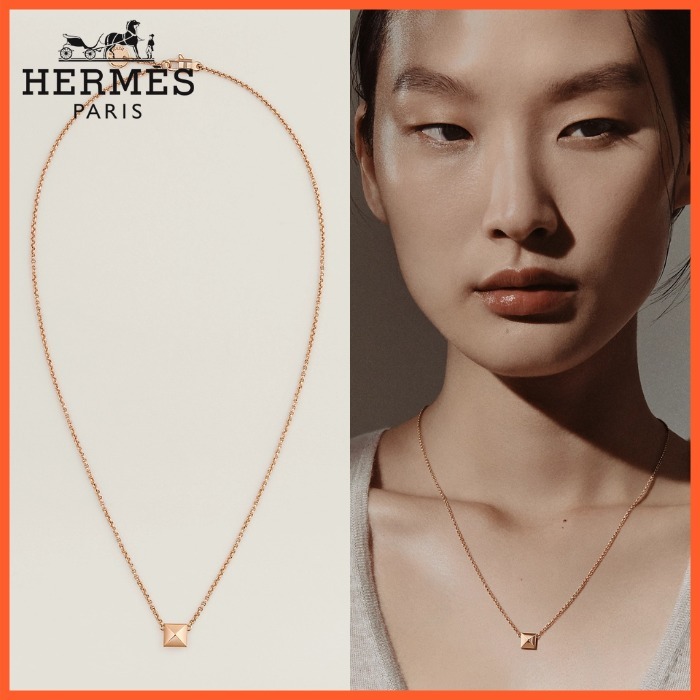 【美しい】HERMES Pendente Hermes Clou d’H, modello piccolo