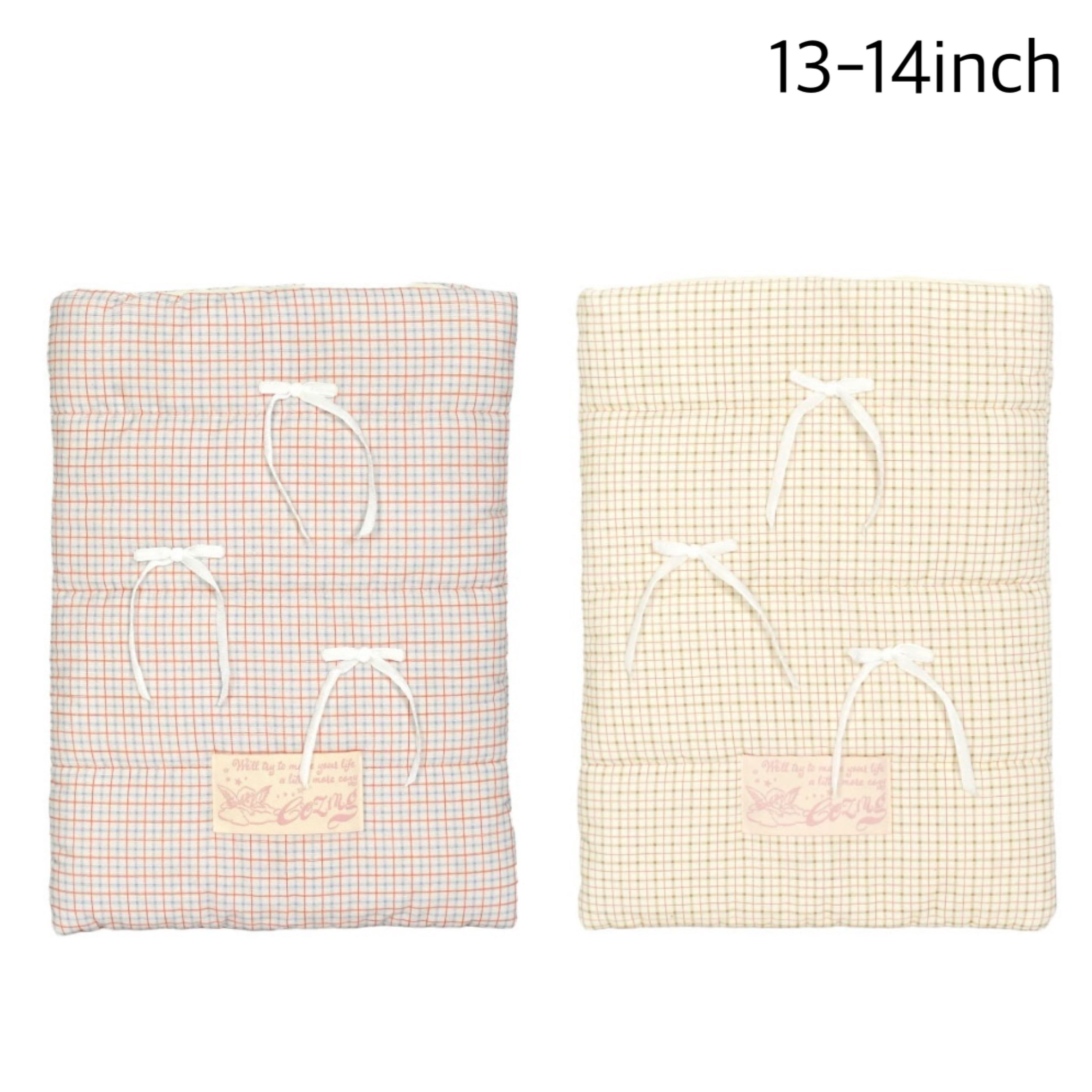＊韓国＊［COZING］Pillow Notebook Pouch 13-14inch check 2C
