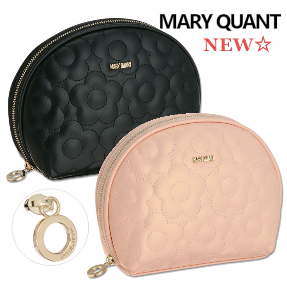 すぐ届く☆MARY QUANT ラウンドポーチL デイジー ギフトにも◎