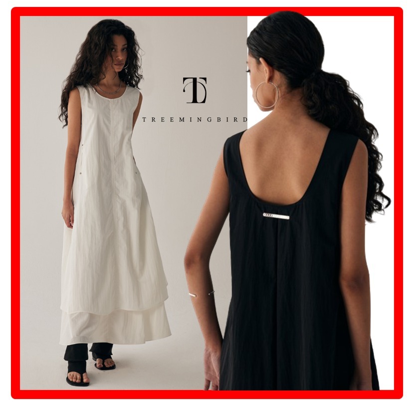 ☆人気【TREEMINGBIRD】☆Layered Sleeveless Long One-Piec.e