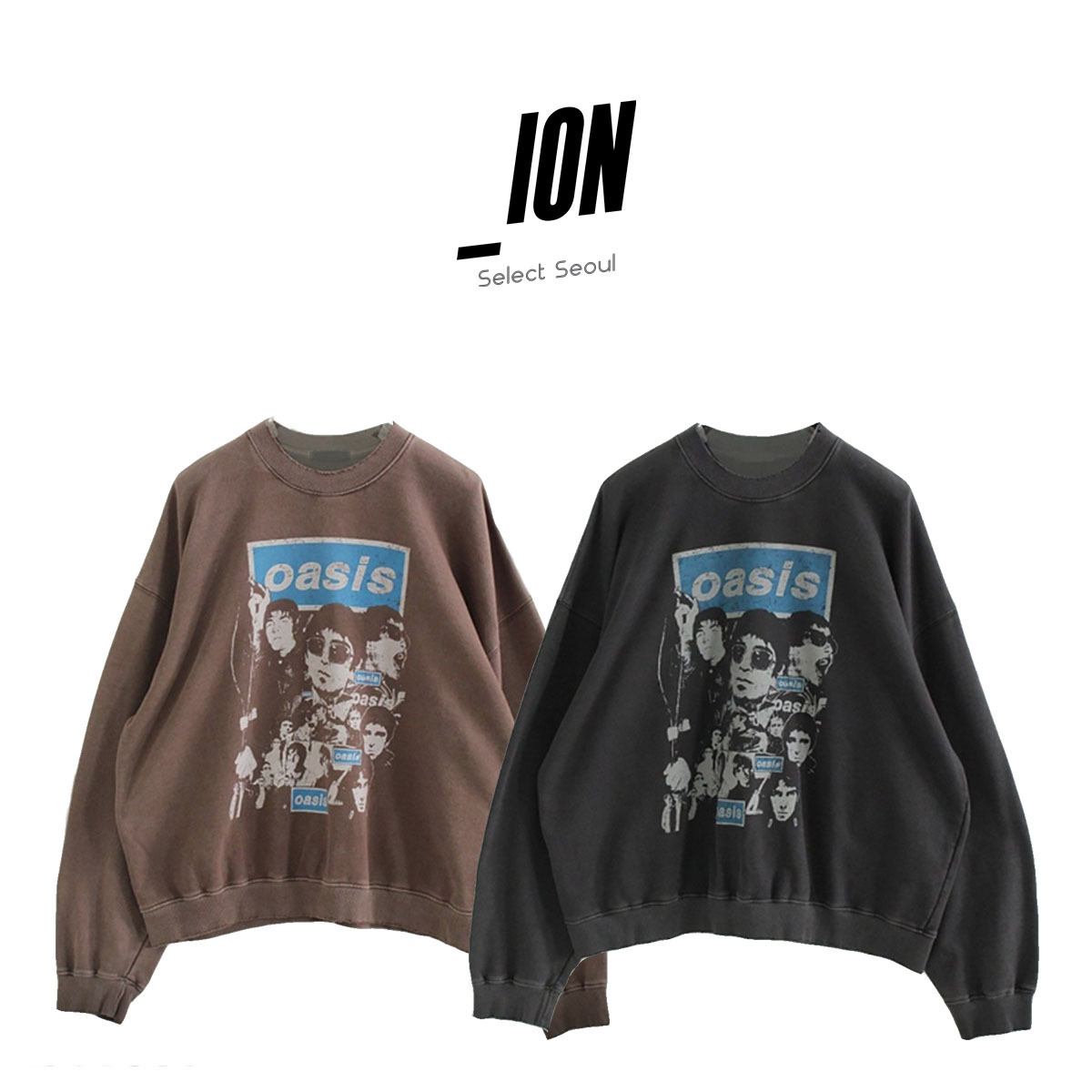 【IONSEOUL】Oasis Band Printing Long Sleeve 4JH531