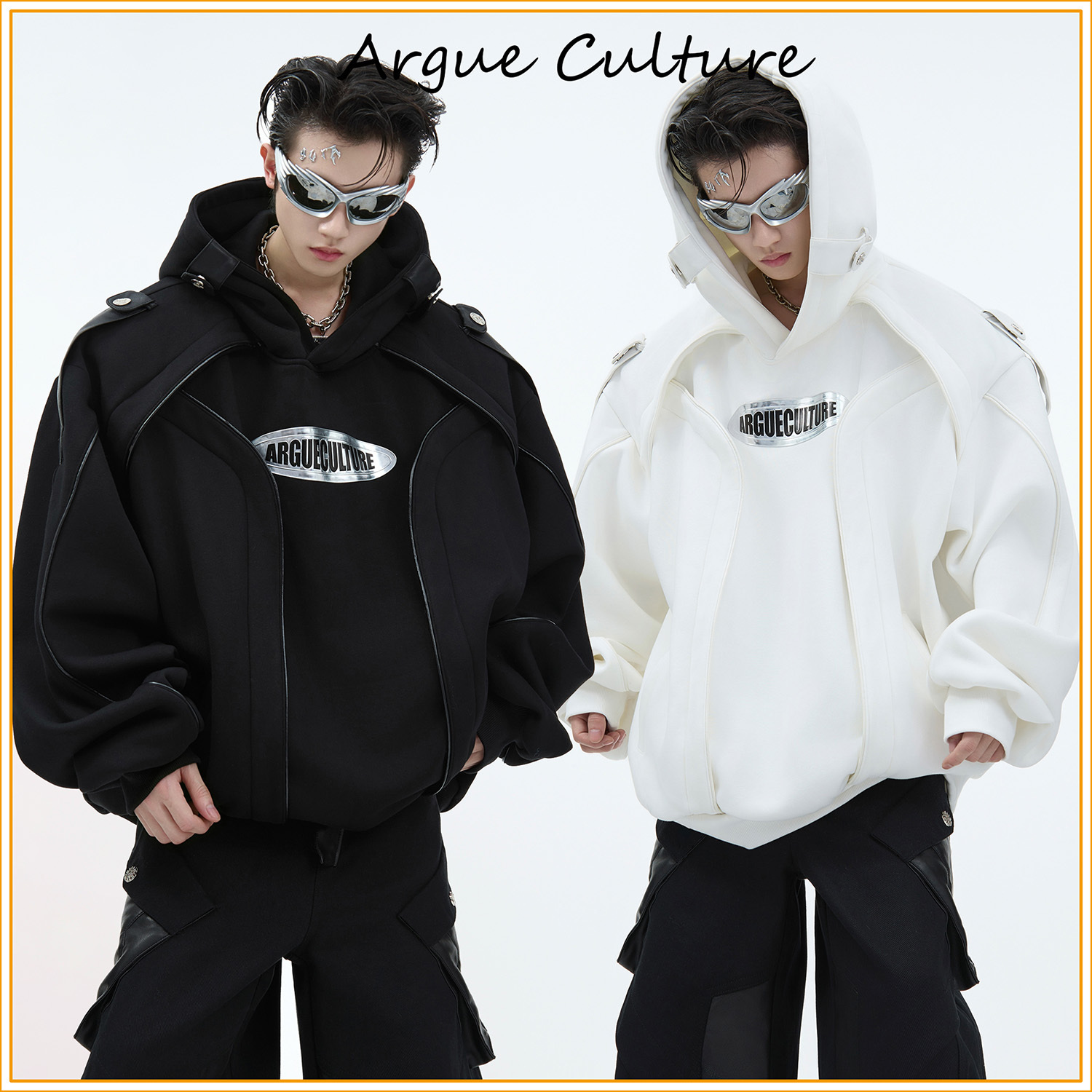 ArguE CulturE プルオーバーパーカー フーディ ロゴ 厚手 秋冬