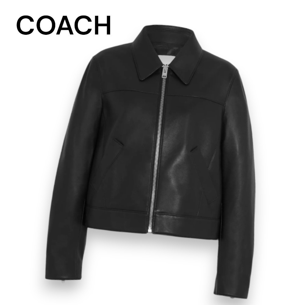 クールでかっこいい♡【Coach】レザー ジャケット