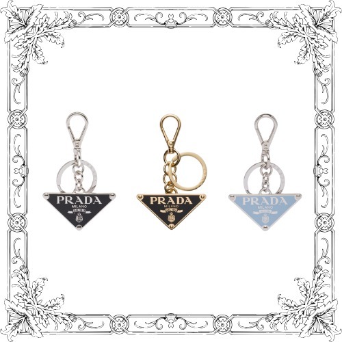 正規品販売！ すぐにお届け］PRADA メタル キーリング 小物