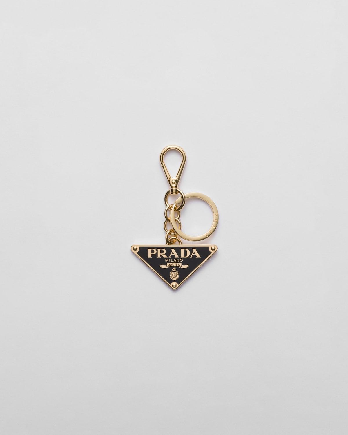 すぐにお届け］PRADA メタル キーリング