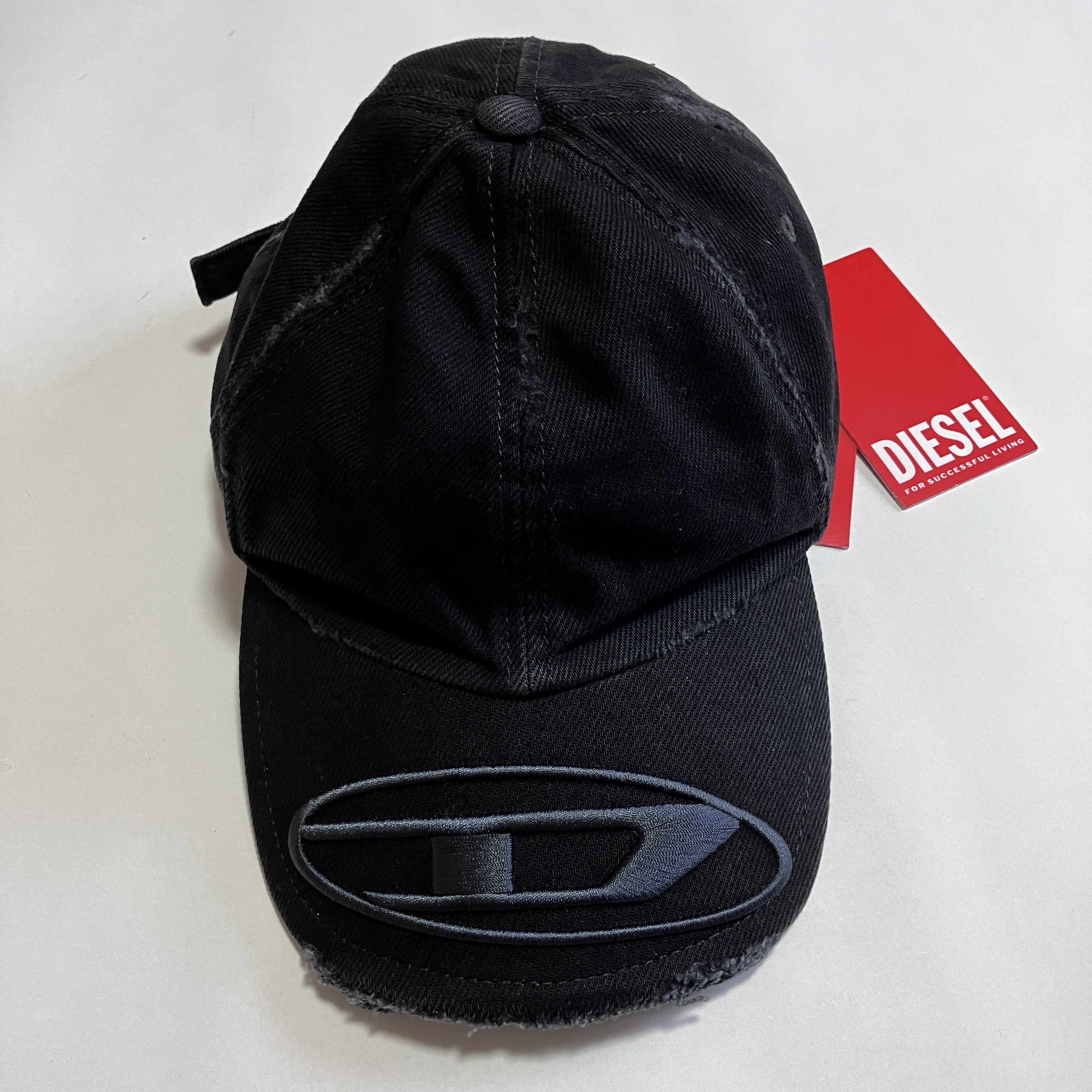デニム合う ディーゼル ダメージ加工 D ベースボールキャップ