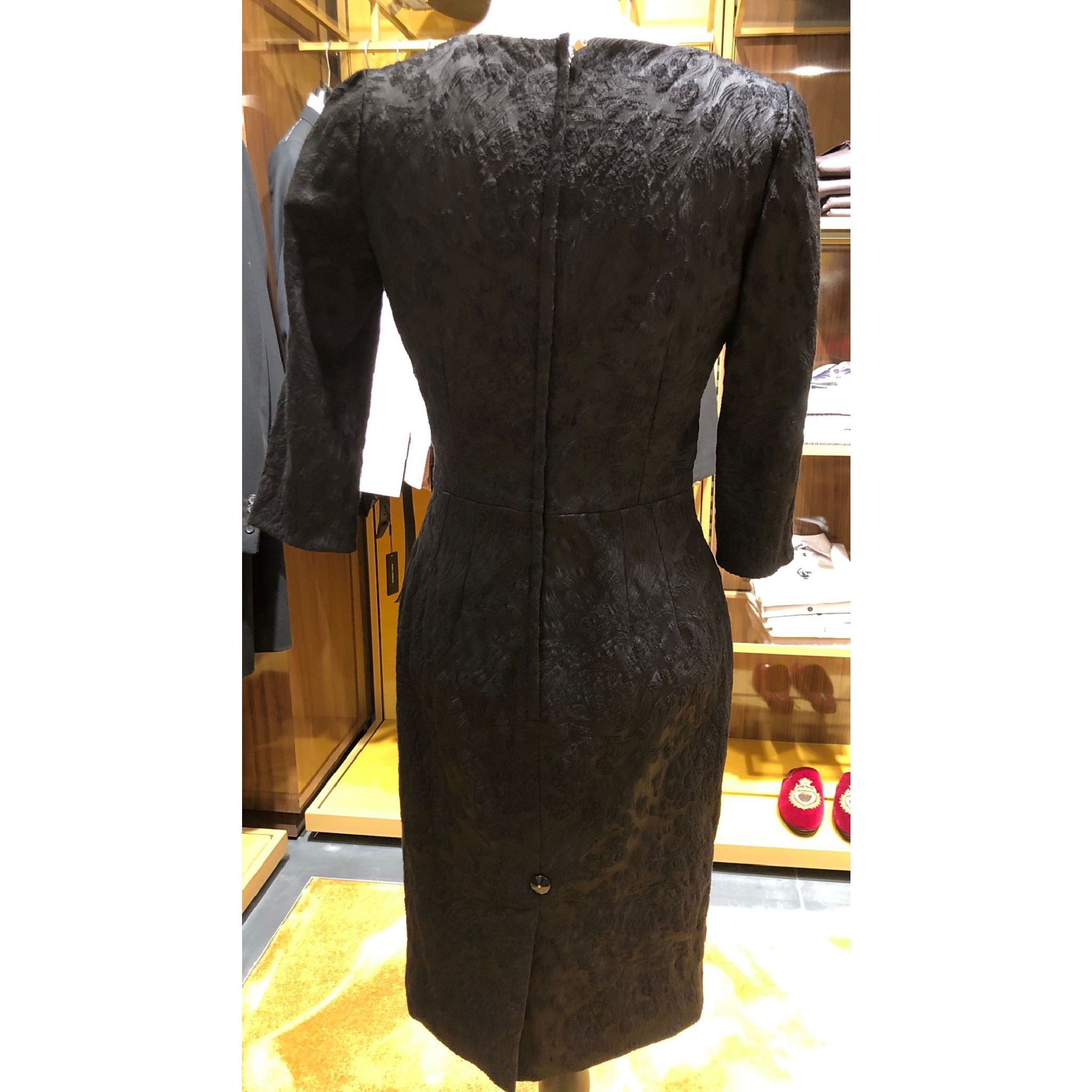 関税込ドルチェ＆ガッバーナ フローラル レース ドレス ブラック Dolce & Gabbana フローラルレース ドレス | ブラック | FARFETCH JP