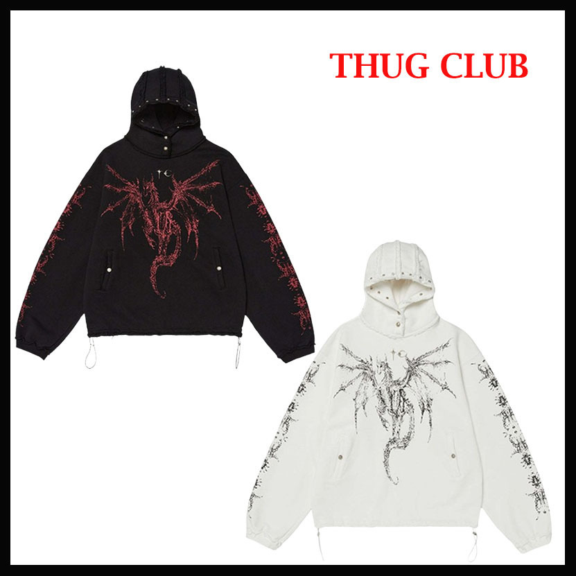 大人気 ☆ THUG CLUB ☆ DRAGON STUD HOODIE