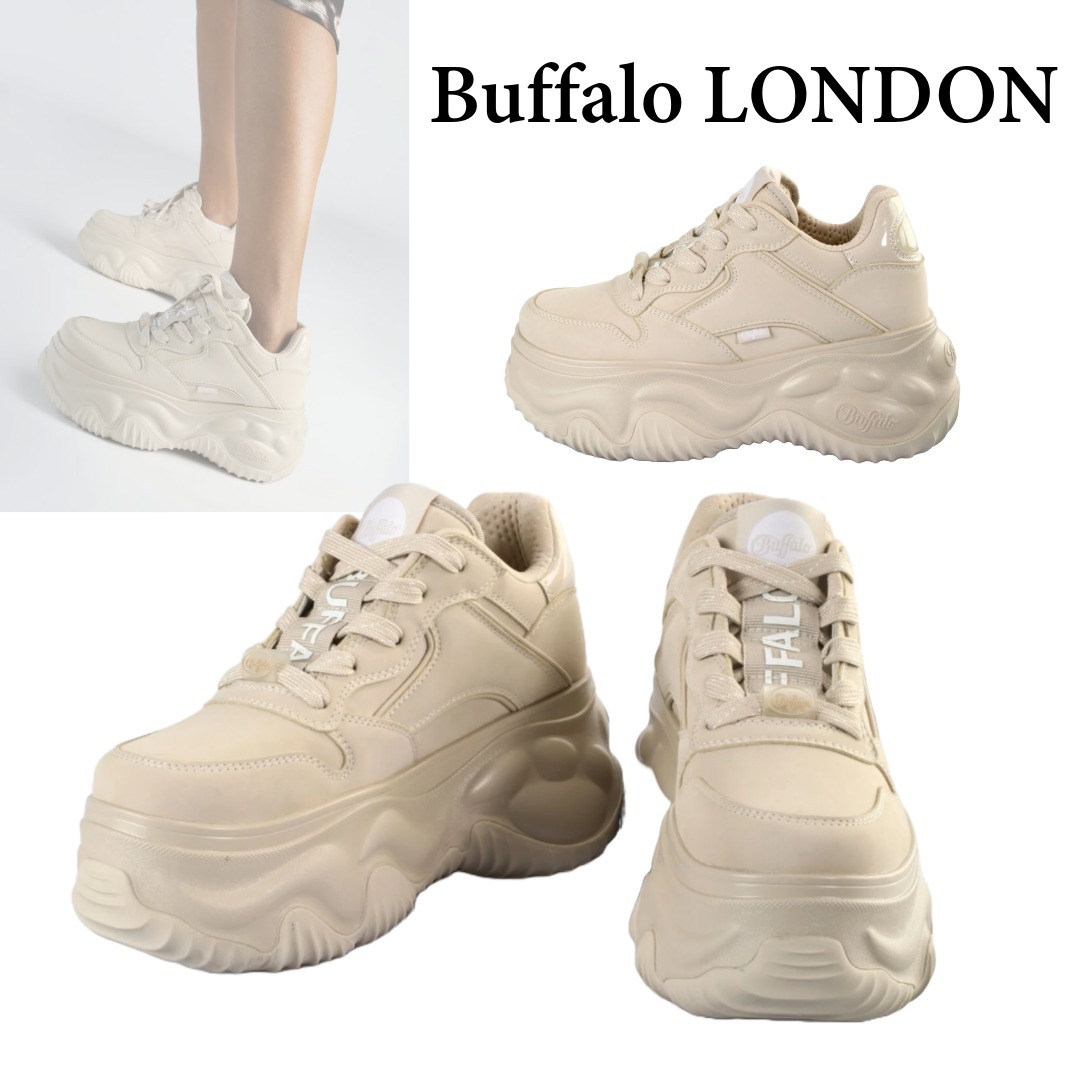 特価◆Buffalo LONDON ロゴ 厚底スニーカー Blader One