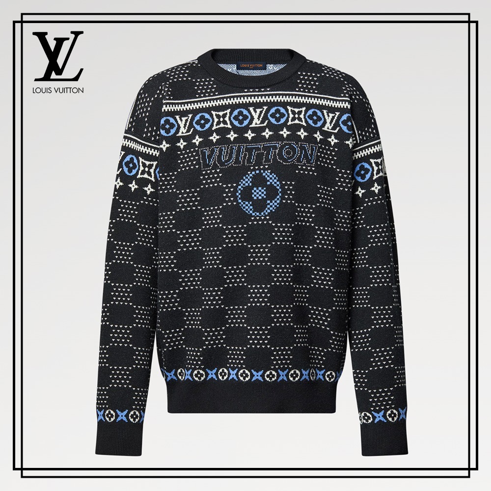 ＊遊び心溢れる＊【Louis Vuitton】ジャカードウール ニット