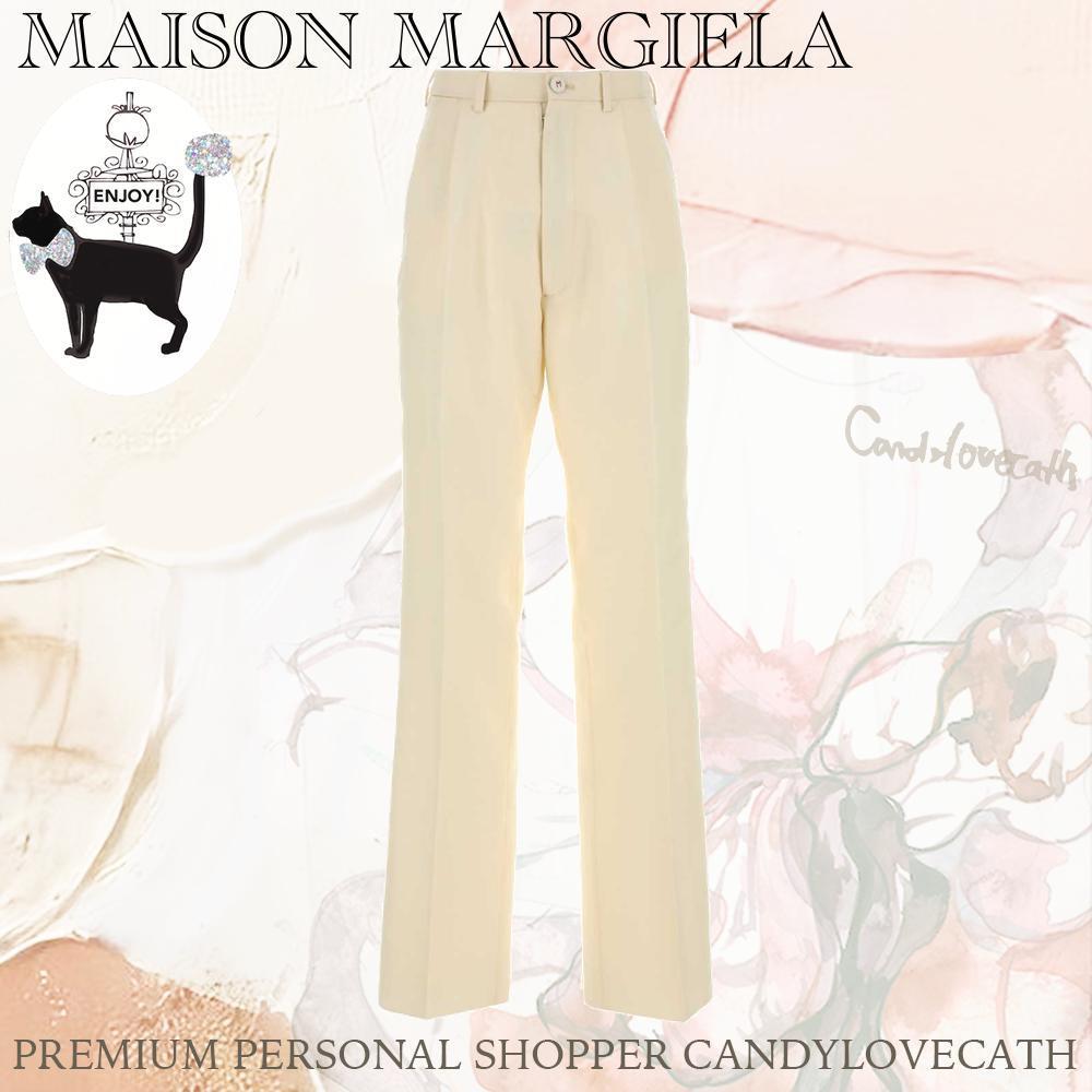 パンツ MAISON MARGIELA Cream Mohair Blend Pant