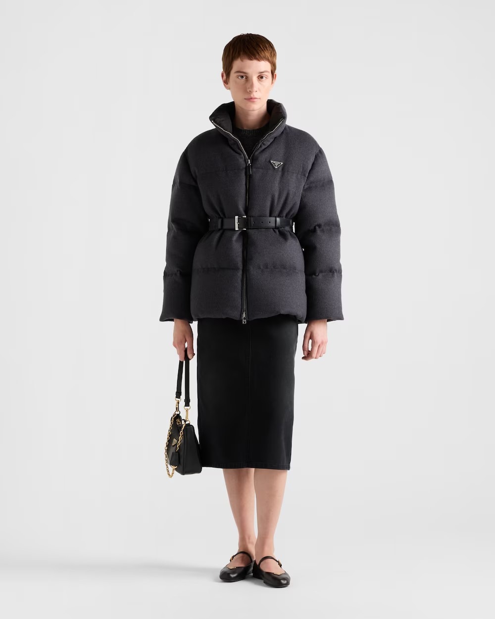 《送料無料》PRADA Flannel down jacket