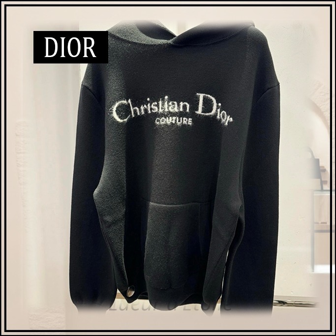 【ウールブレンド】DIOR フード付きスウェットシャツ