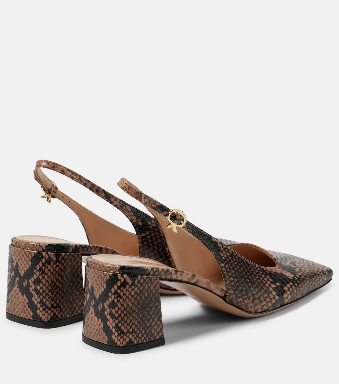 ■Gianvito Rossi■スリングバック レザーパンプス 5.5cm