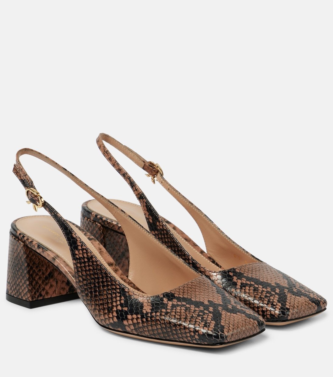 ■Gianvito Rossi■スリングバック レザーパンプス 5.5cm