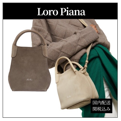 Loro Piana◆Bale マイクロ スエード トートバッグ